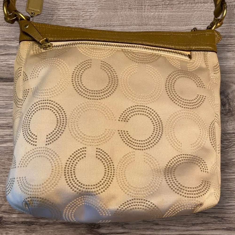 Coach Ashley Signature Dotted Op Art Hobo Bag F20088 - Picture 4 of 11